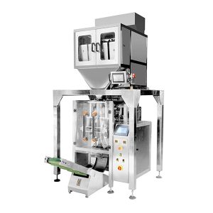 Small mini automatic roll film bag 2-head 4-head weigher vertical granule packing machine